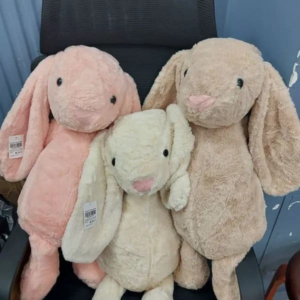 Maskotka Pluszowa Królik 65cm Długie Uszy Mix Kolorów