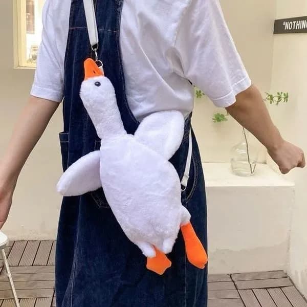 Maskotka Torebka Pluszowa Gęś Biała na Ramię