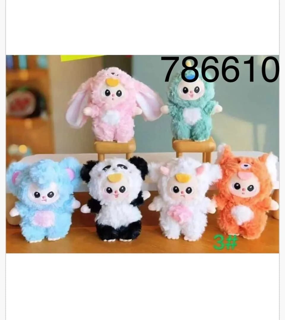 Brelok do Kluczy Pluszowy Zwierzątka w Kostiumach Mix 12szt