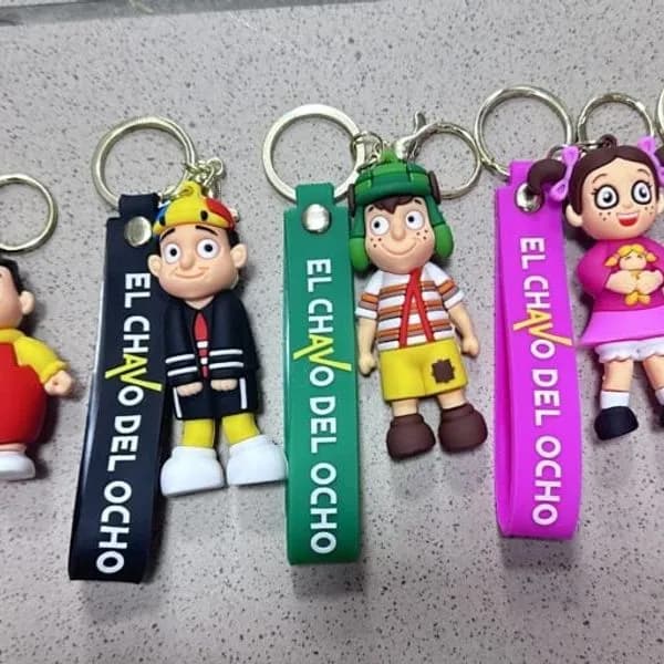 Brelok do Kluczy El Chavo del Ocho Figurka Gumowa Mix 24szt