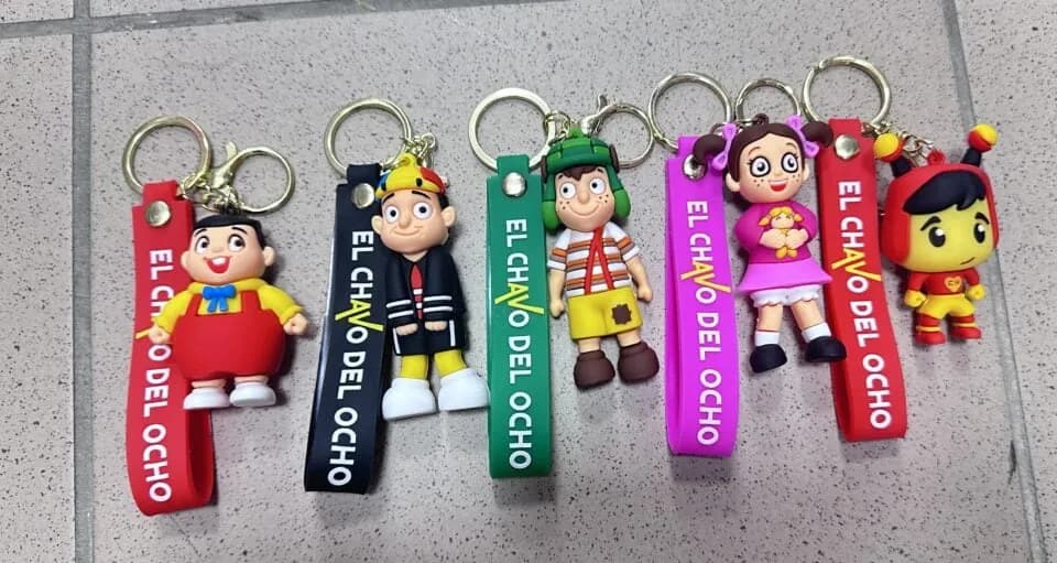 Brelok do Kluczy El Chavo del Ocho Figurka Gumowa Mix 24szt