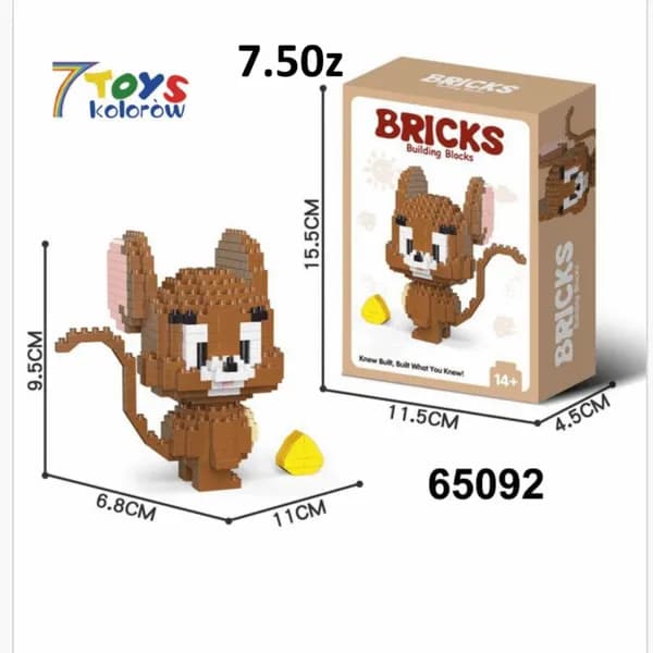 Zabawki Klocki Mikro Figurka Myszka 9.5cm Model 65092