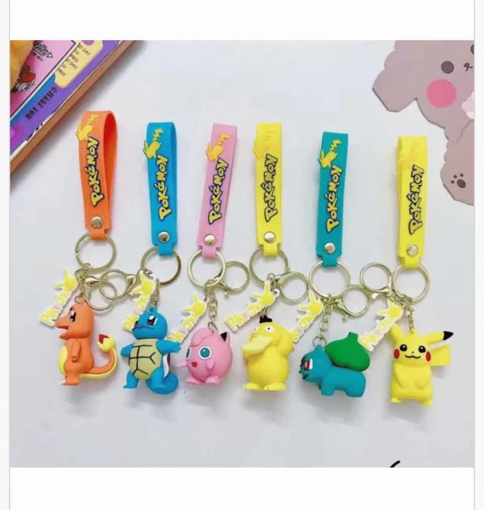 Brelok Pokémon Figurka 3D Charmander Squirtle Psyduck Opak. 24 szt.