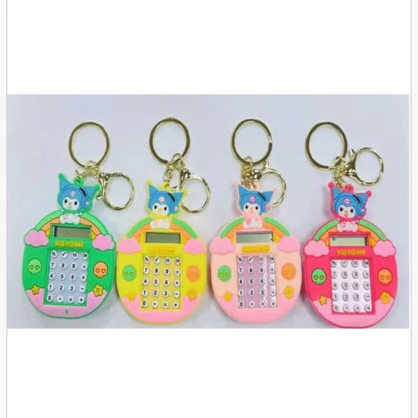 Brelok do Kluczy z Mini Kalkulatorem Kuromi Mix Kolorów