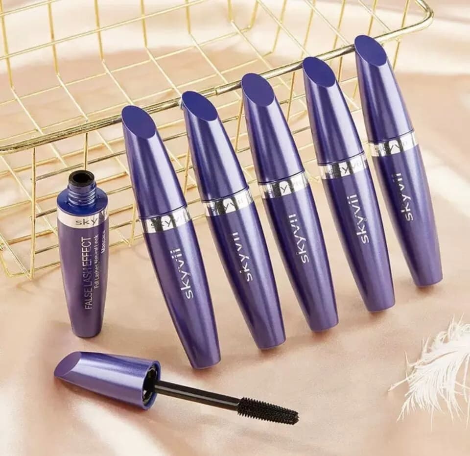 Mascara Skyvii Tusz do Rzęs False Lash Effect Fioletowy 24szt