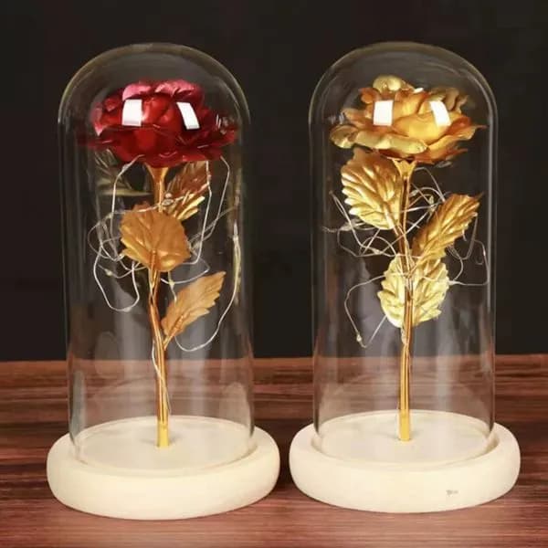 Pudełko Prezent Kwiaty LED