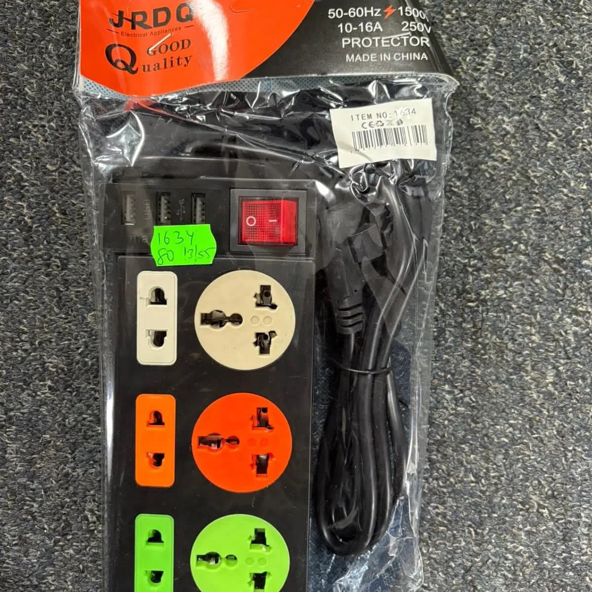 Listwa Zasilająca z Wyłącznikiem 6-Gniazd 50Hz/60Hz