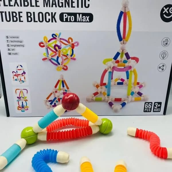 Zabawki Flexible Magnetic Tube Block