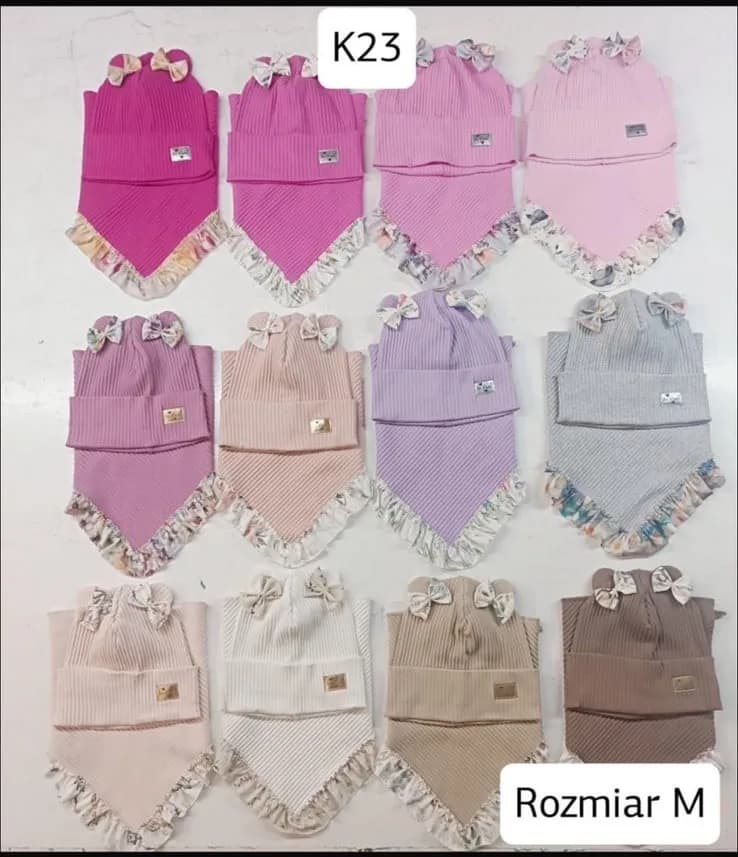 Komplet Czapki Komin dla Dzieci