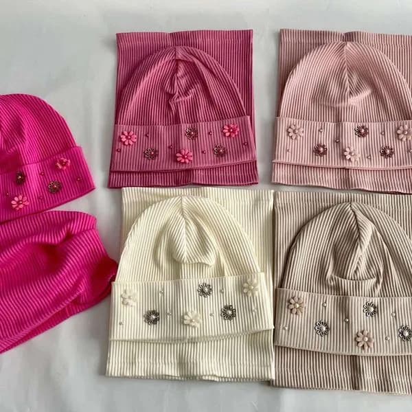 Komplet Czapki Komin dla Dzieci