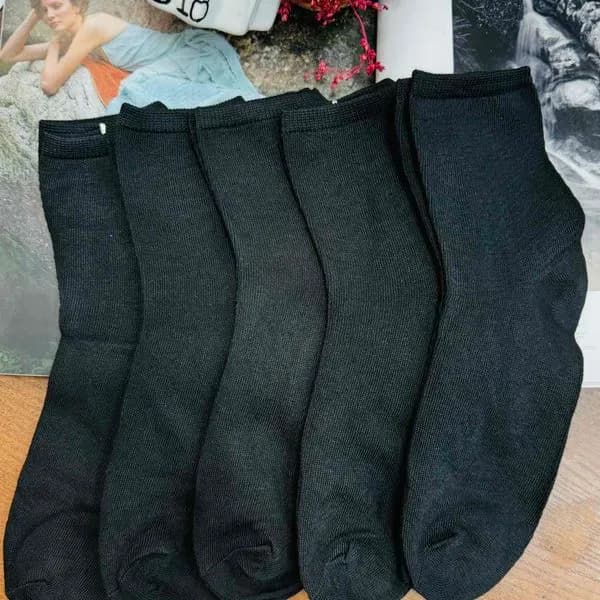 Skarpetki damskie czarne stopki W020326-150