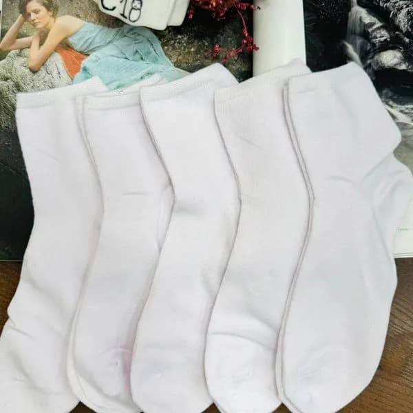 Skarpetki damskie białe stopki