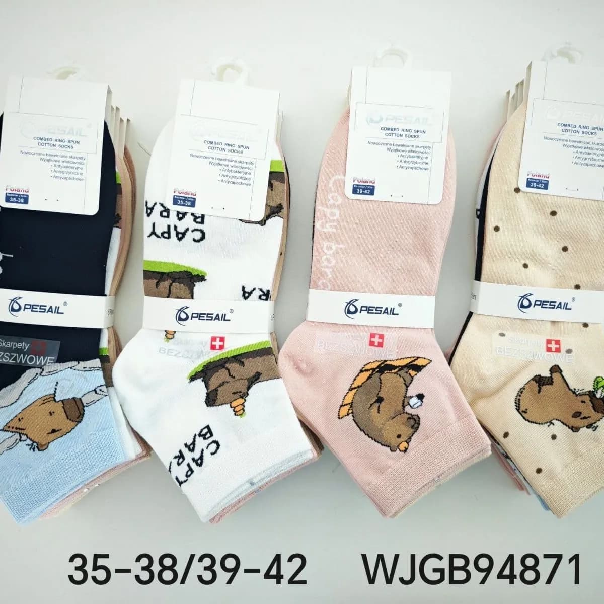 Skarpetki damskie z bobrem 35-38/39-42, 4 pary, SKU W020326-66