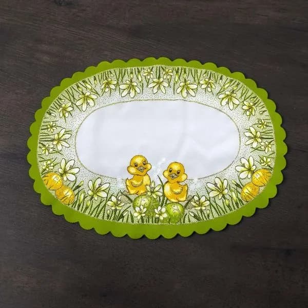 Serwetka Wielkanocna 32/48 z kaczkami i narcyzami