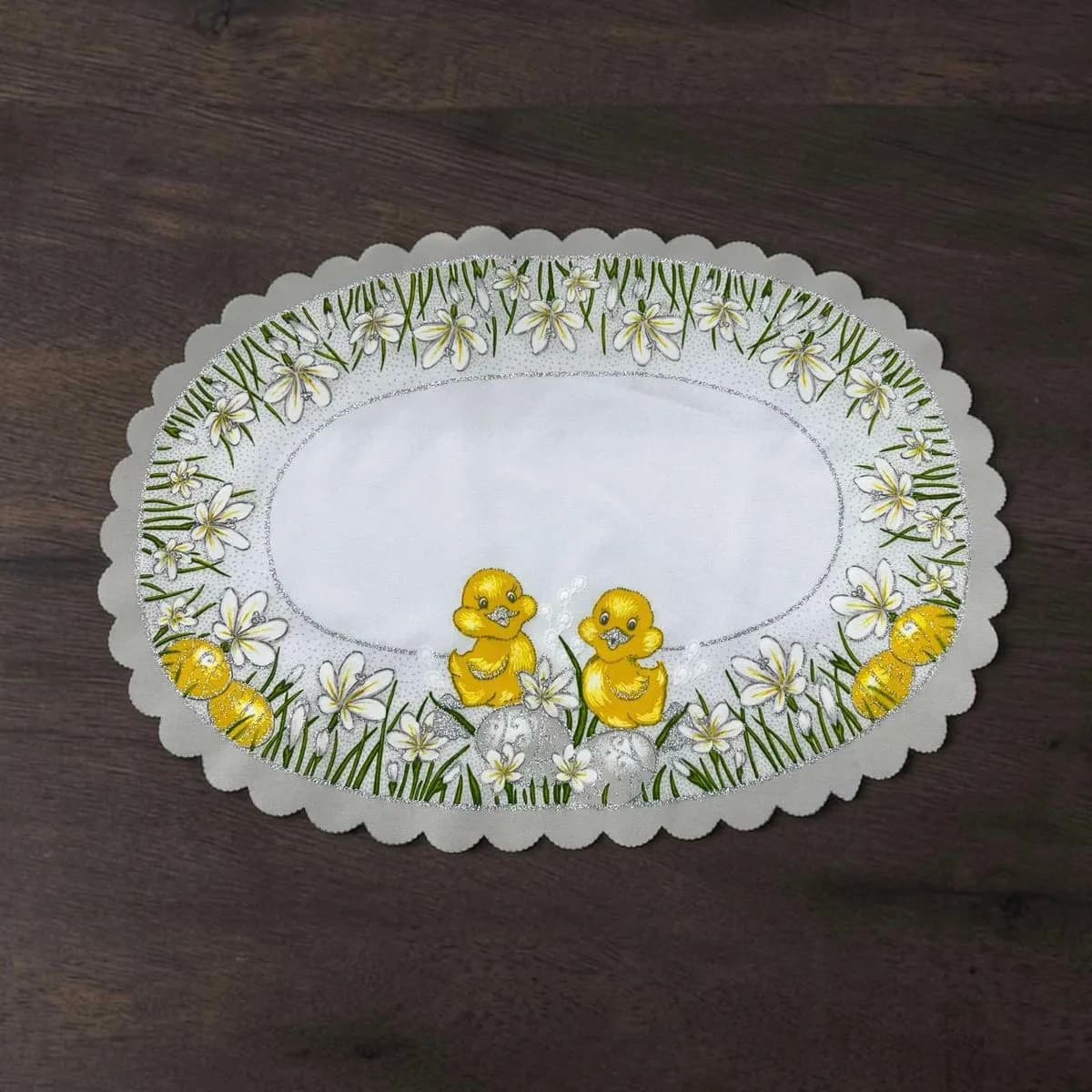 Serwetka Wielkanocna 32/48 z Kaczuszkami i Stokrotkami