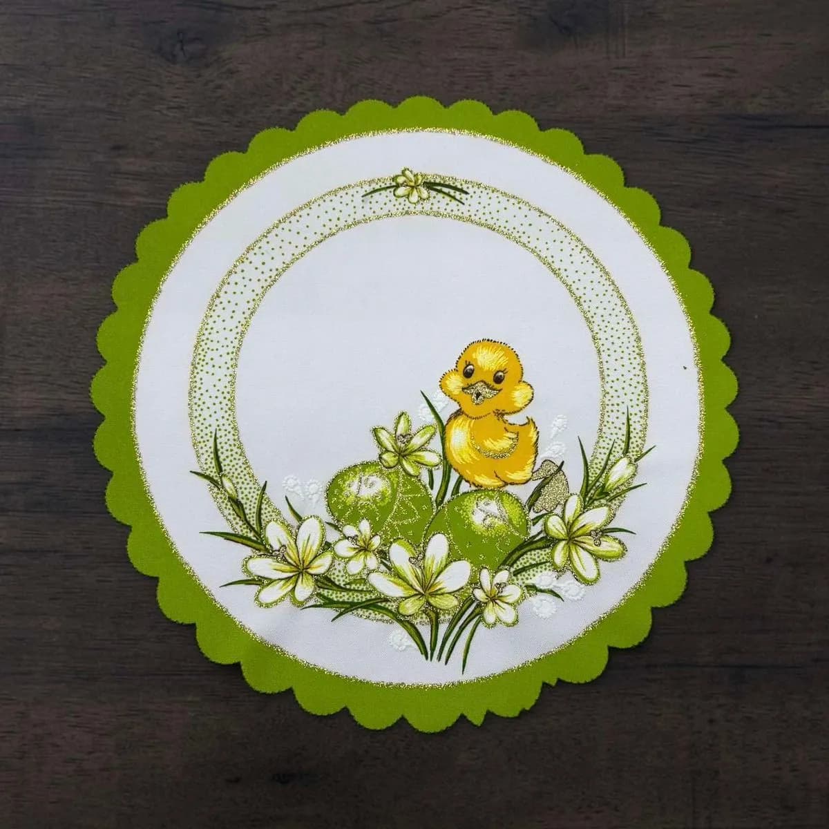 Serwetka Wielkanocna 23/23 z kaczątkiem i pisankami
