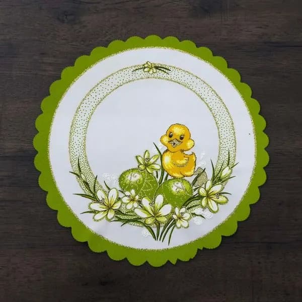 Serwetka Wielkanocna 23/23 z kaczątkiem i pisankami