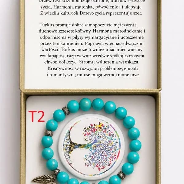 Bransoletka z Naturalnego Turkusu