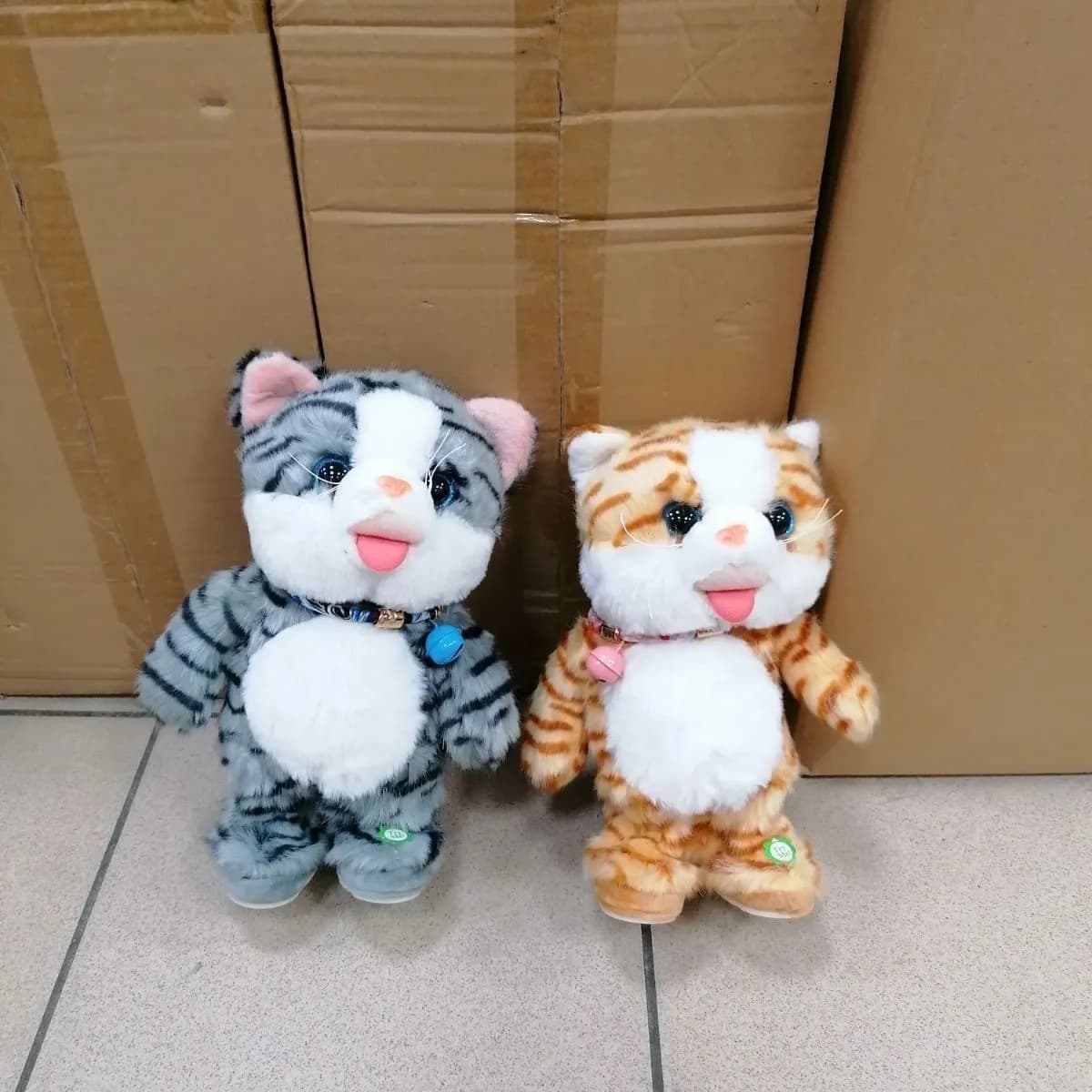 Maskotka Muzyczna Kot Szary i Pomarańczowy W100226-71