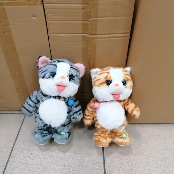 Maskotka Muzyczna Kot Szary i Pomarańczowy W100226-71