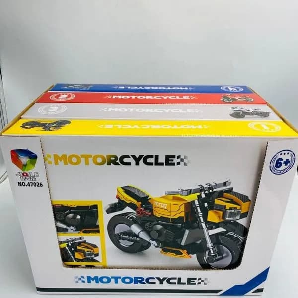 Zestaw klocków Motorcycle do składania, 4 szt