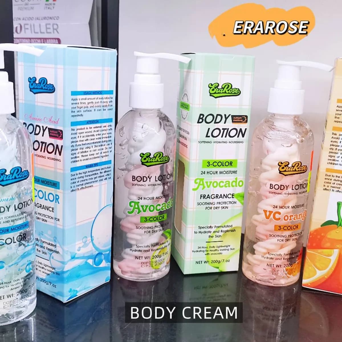 Balsam do ciała 3-kolorowy erarose Body Lotion Avocado