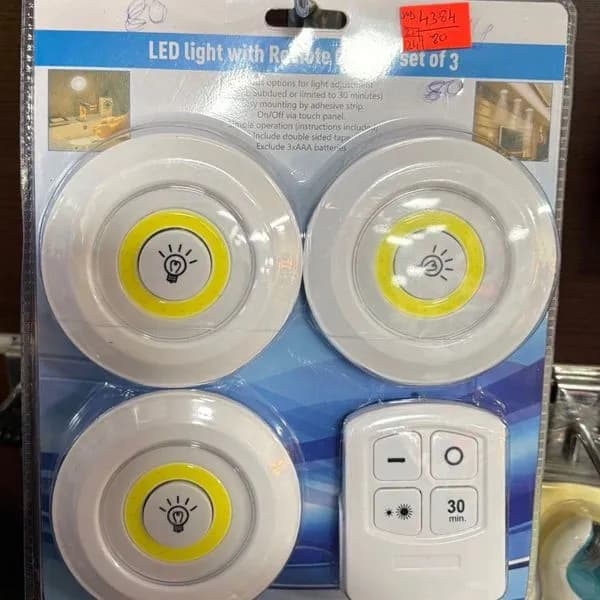 Lampki LED Bezprzewodowe z Pilotem