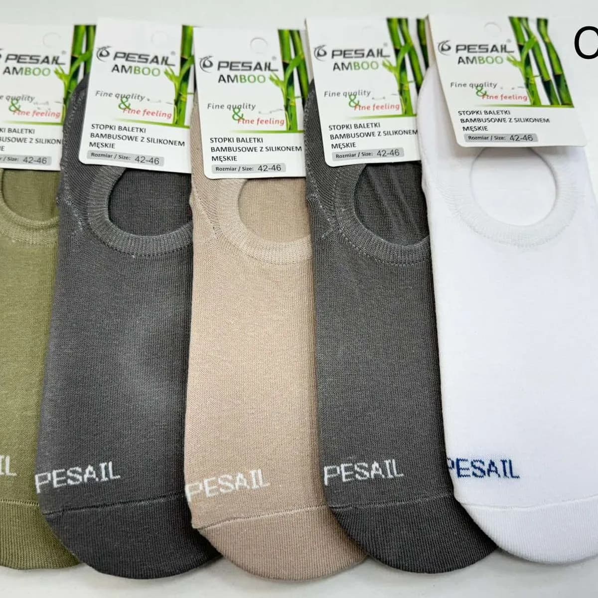 Skarpetki męskie bambusowe PESAL 5 par w opakowaniu