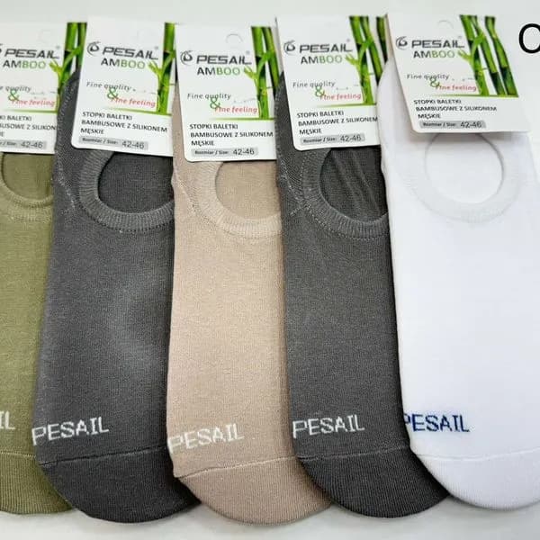 Skarpetki męskie bambusowe PESAL 5 par w opakowaniu