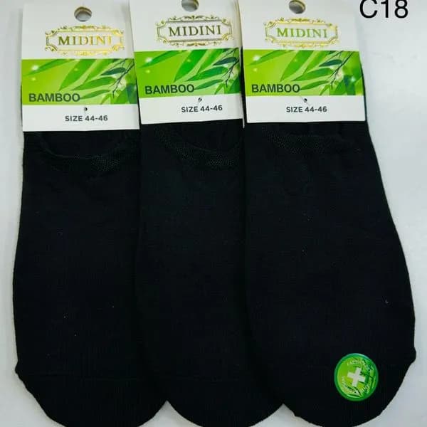 Skarpetki męskie MidiNi Bamboo czarne rozmiar 44-46