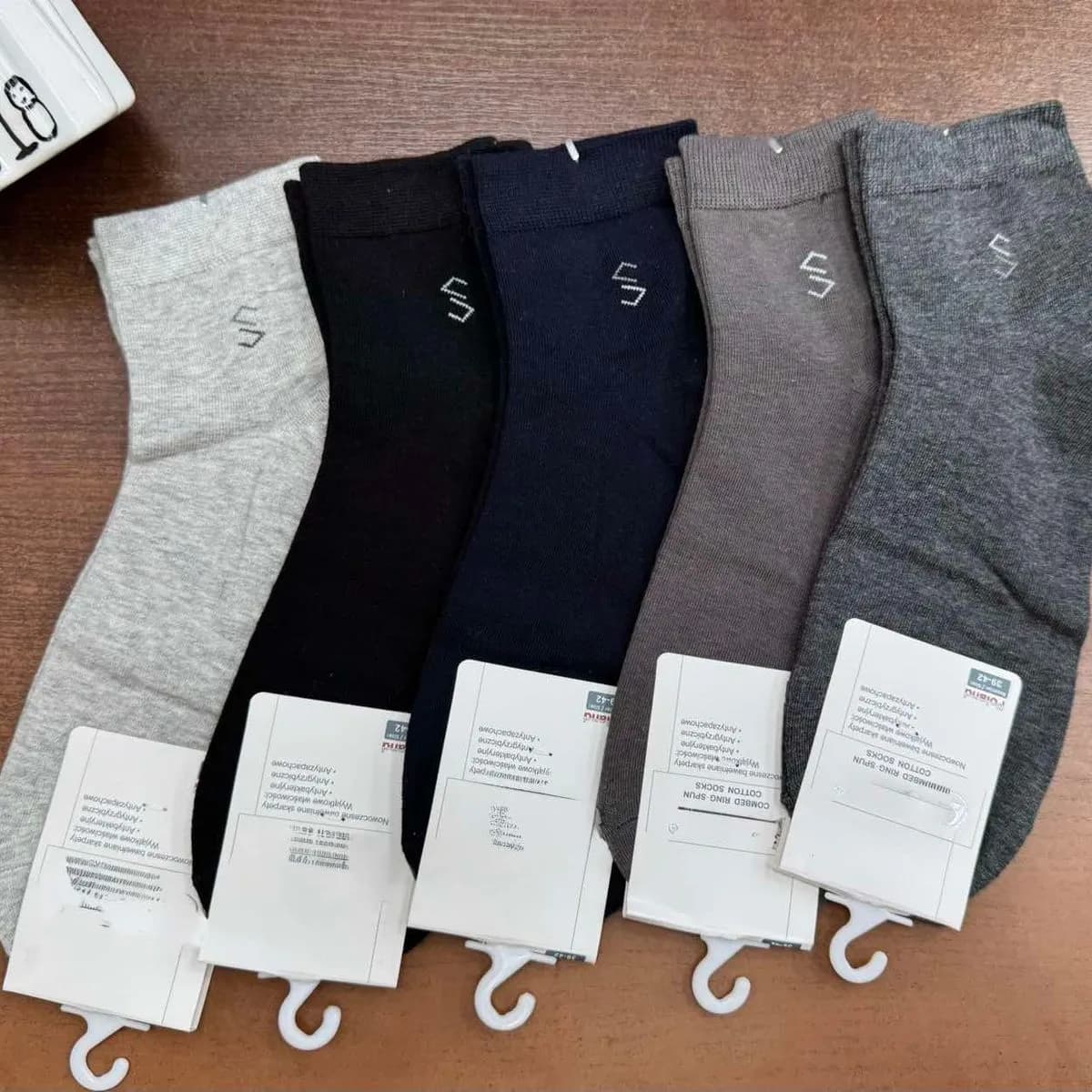 Skarpetki męskie szare/czarne/granatowe W60326-139