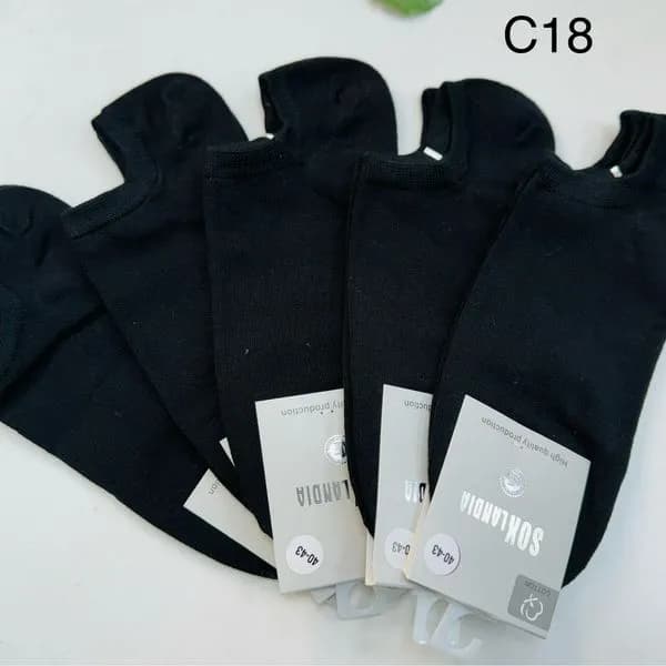 Skarpetki męskie czarne stopki model C18