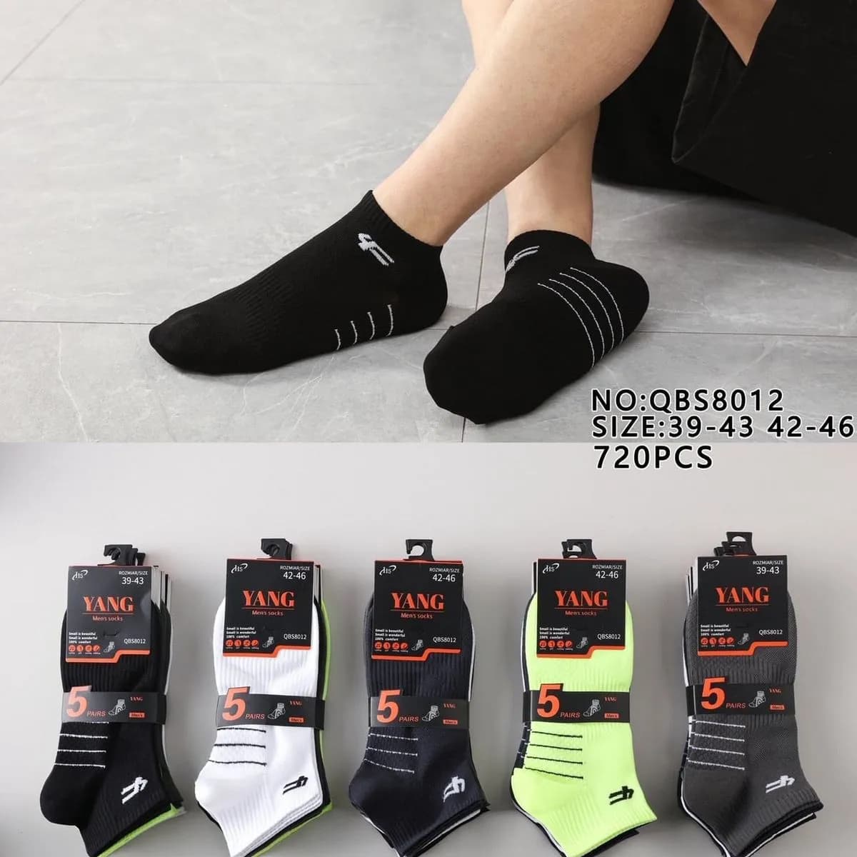 Skarpetki męskie Yang Yang NO.OB5812 rozmiar 39-46