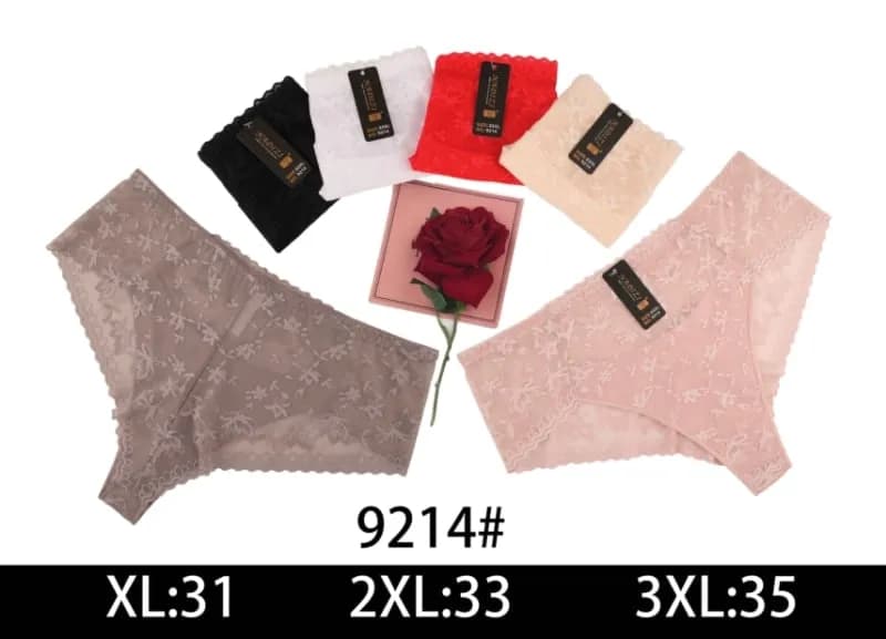 Majtki damskie koronkowe XL:31, 2XL:33, 3XL:35 9214#