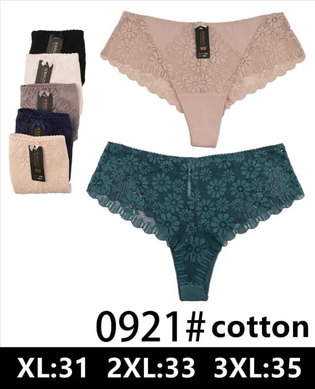Majtki damskie bawełniane XL-3XL 0921# zestaw 6 kolorów