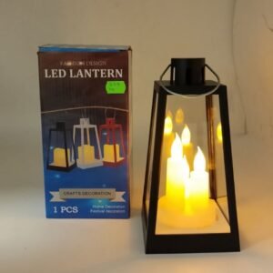 Lampion LED z trzema świecami