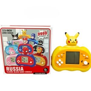Konsola do Gier Klasycznych Blokowa Gra Retro z Pikachu