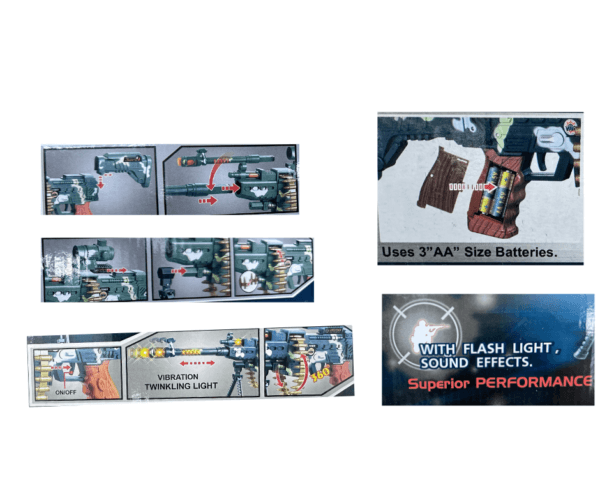Machine Gun high toy set 3