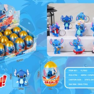 Ślepe pudełko złotych jajek Stitch Brelok