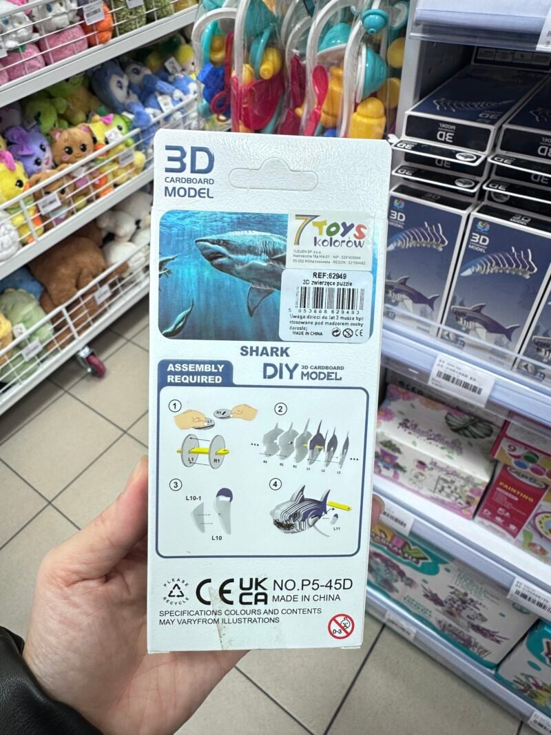 Zabawki Klocki Puzzle 3D Shark - obrazek 2