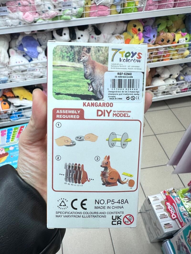 Zabawki Klocki Puzzle 3D Kangaroo - obrazek 2