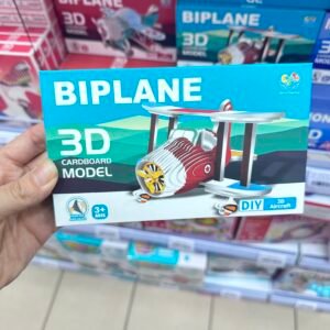 Zabawki Klocki Puzzle 3D Biplane