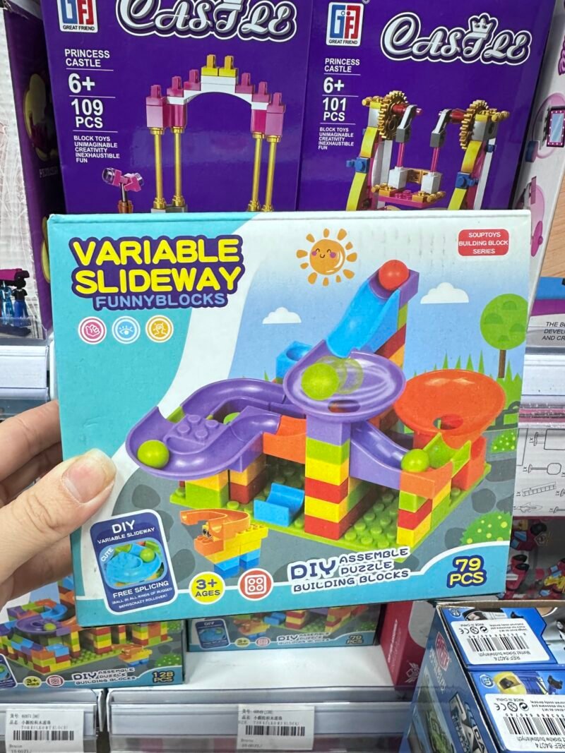 Zabawka Klocki Konstrukcyjny Variable Slideway 79PCS