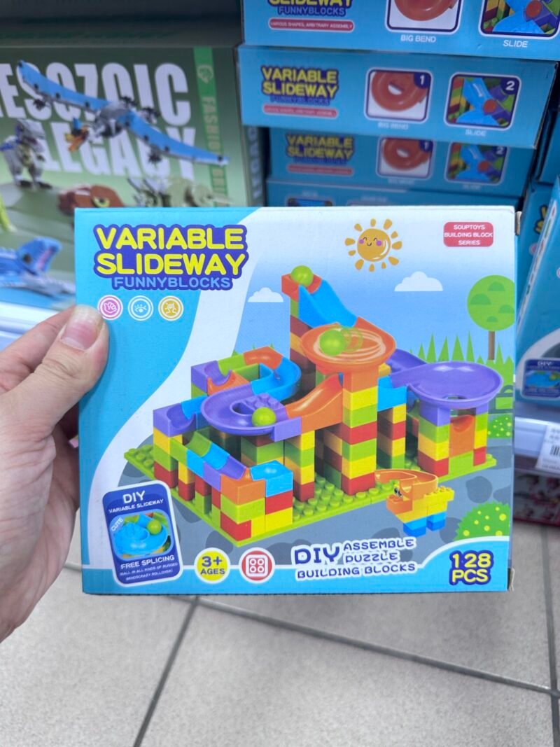 Zabawka Klocki Konstrukcyjny Variable Slideway 128PCS