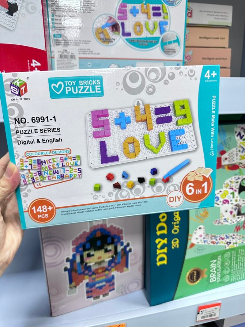 Gra Toy Bricks Puzzle 148+PCS