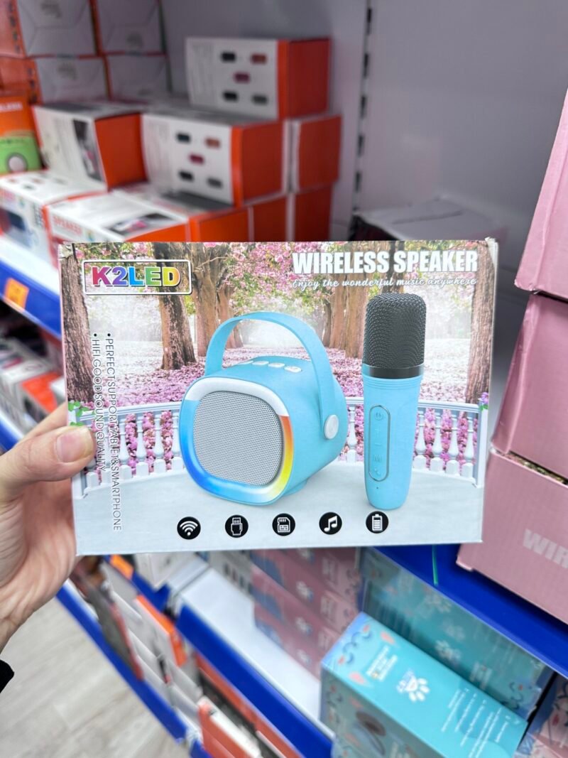 Zestaw Karaoke Głośnik Bluetooth