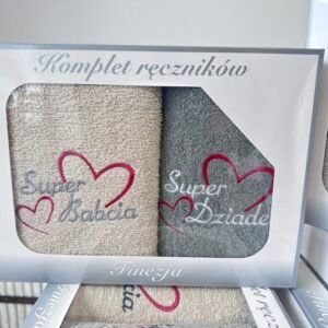 Komplet Ręczniki Dzień Babcia - Dziadek