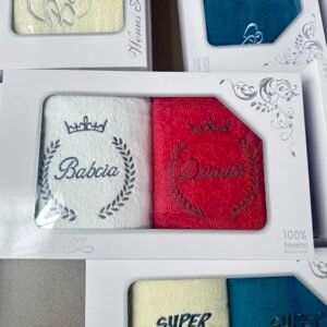 Ręczniki Babcia Dziądek Rozimar 70x140 2PCS