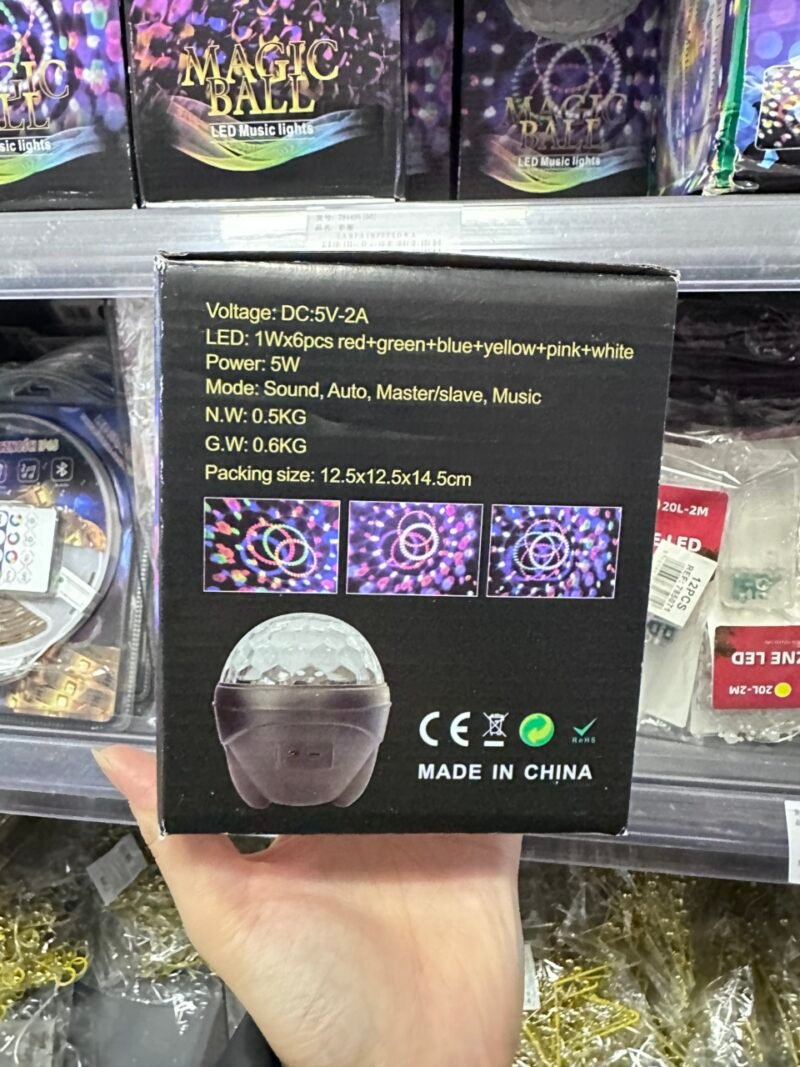 Lampka Kula Dyskotekowa LED - obrazek 3