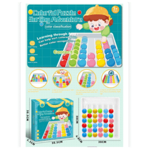 Zabawka Logiczna Colorful Puzzle Sorting Adventure